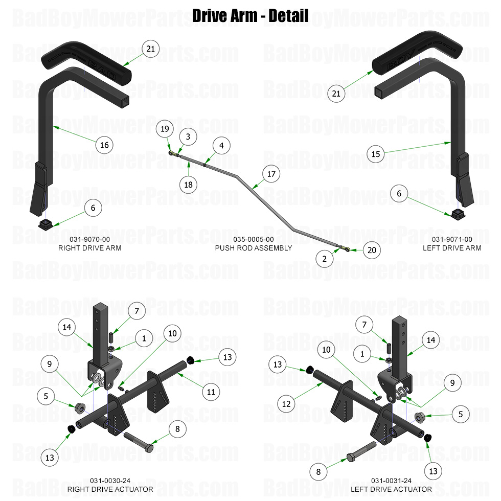 2025 Renegade - Gas - Drive Arm - Detail